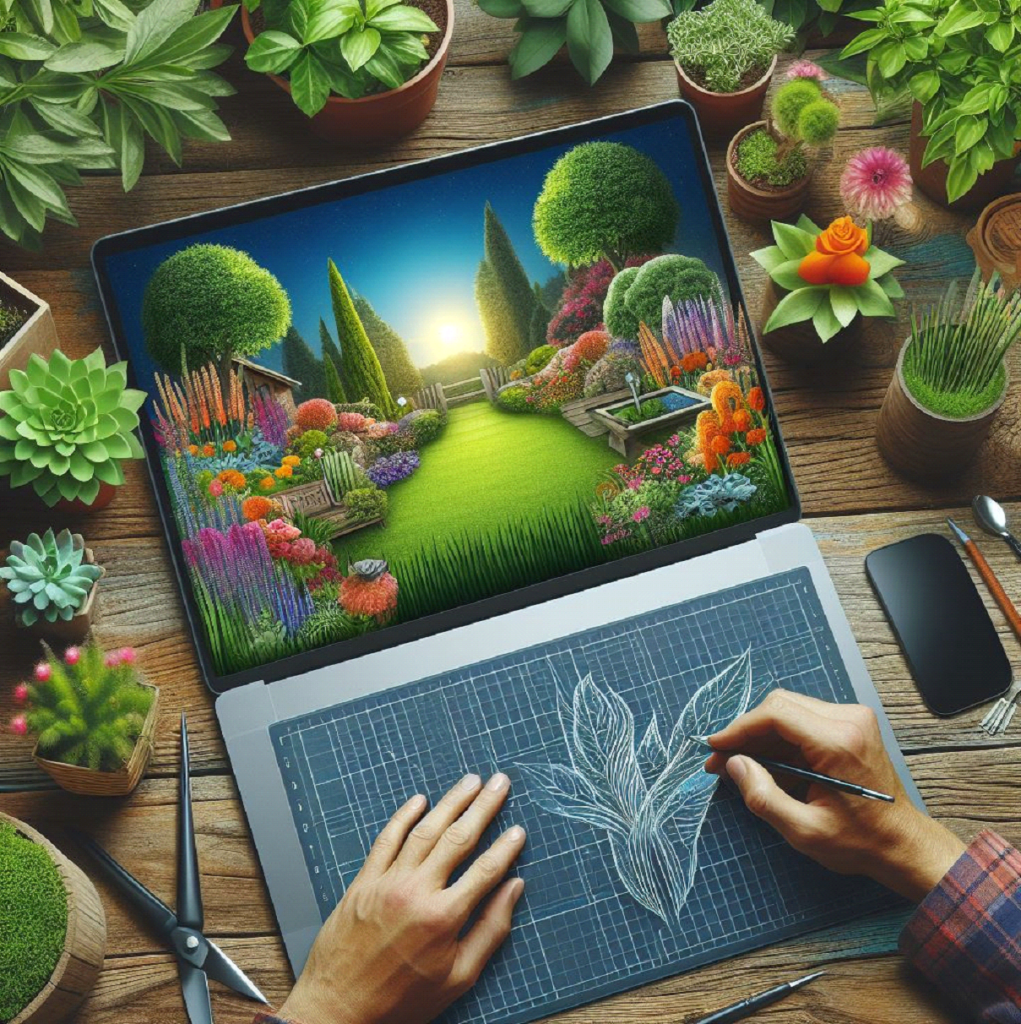 Garden design software and digital tools