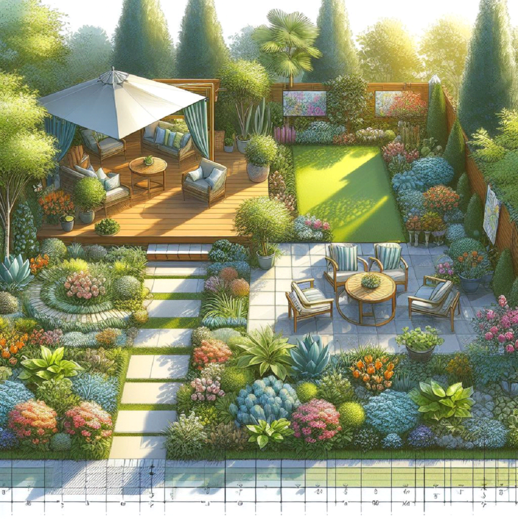 Shade garden design plans for north-facing yards